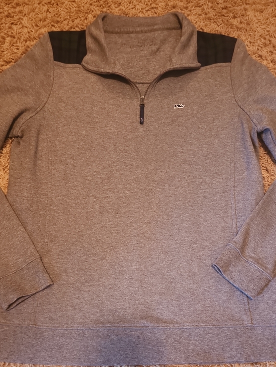Vineyard Vines Tops - Vineyard Vines Grey Quarter-Zip Pullover Womans Size Medium